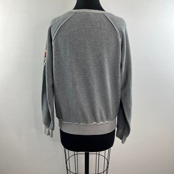 Harry Potter Gryffindor Universal Studios Gray Sweatshirt Cotton Crew Neck Sz M - Picture 5 of 8